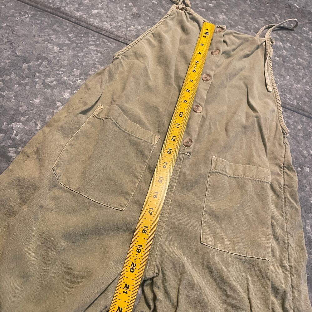 Billabong Beach Cruiser Jumpsuit Utility Overalls Womens Small Sage Green - Picture 12 of 13